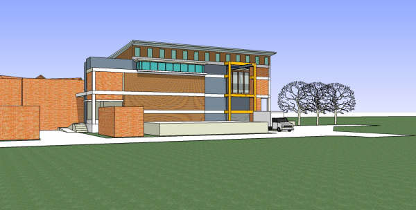 Expansion building external perspective